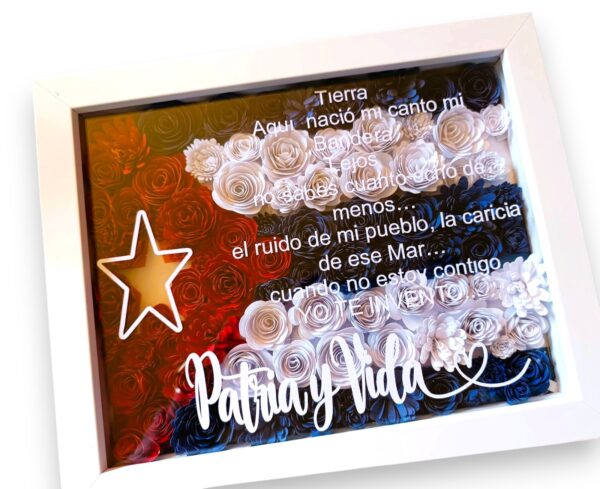 bandera cuba Cuadros 3D Perzonalizados (20x25)