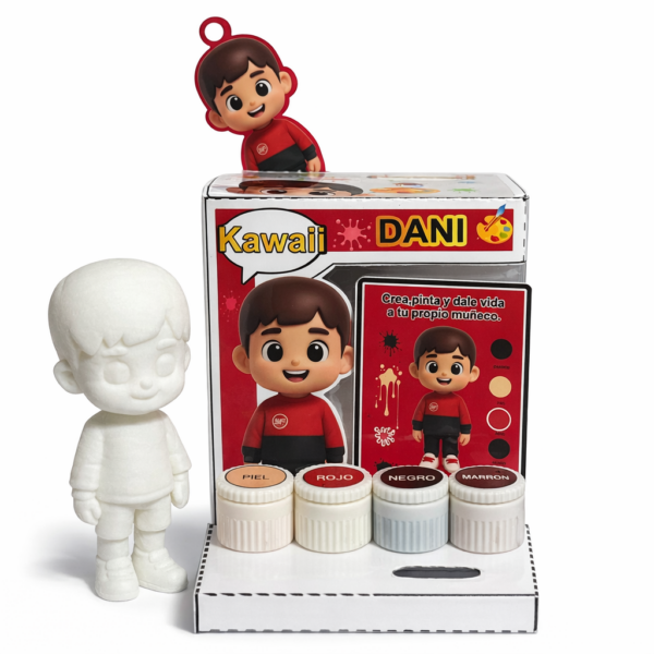 Muñeco Kawaii Personalizado 3D. Píntalo Tú